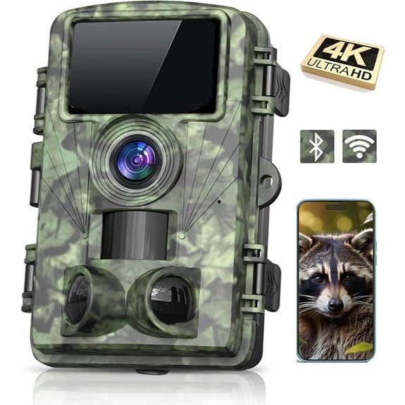4K 48MP WiFi Trail Camera with Night Vision
