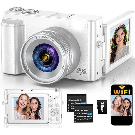 4K Digital Camera for Photography and Vlogging