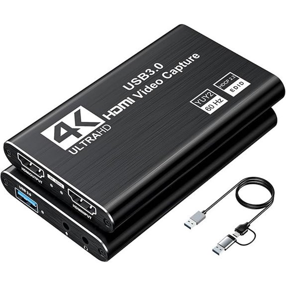 USB 3.0 4K HDMI Capture Card for Streaming