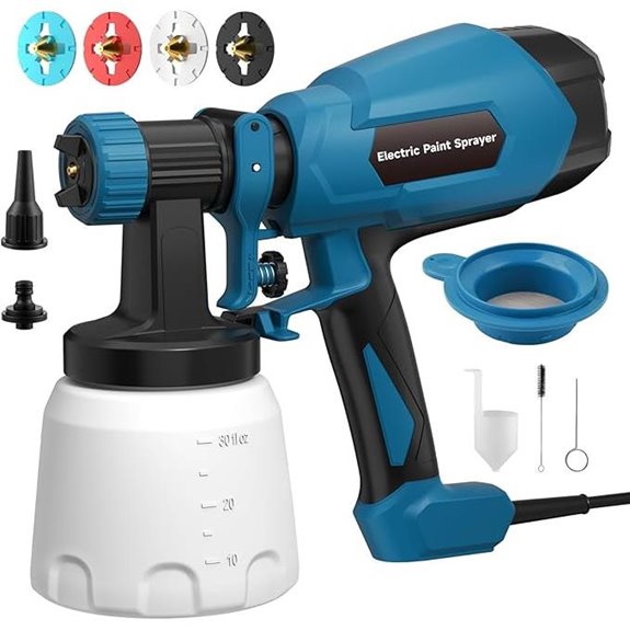 HVLP Electric Paint Sprayer with Nozzles & Controls