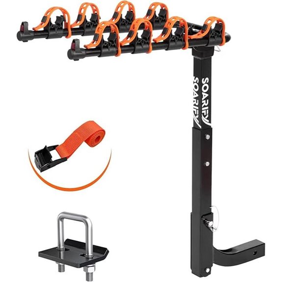 Hitch-Mount Bike Rack for Car SUV RV (4 Bikes)