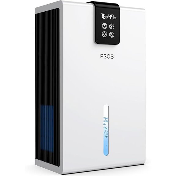 Dehumidifier for Home with Humidity Display and Light