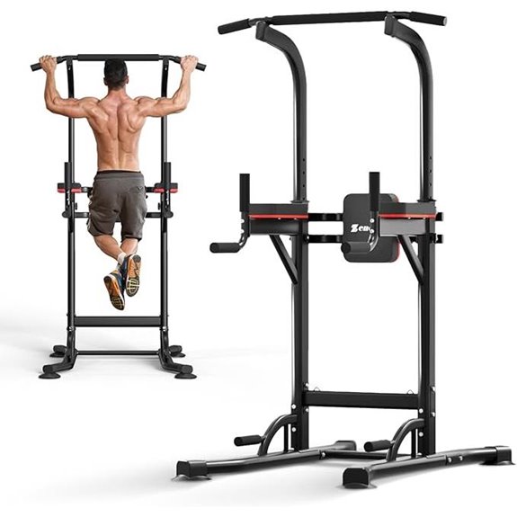 ZENOVA Pull-Up Bar & Dip Station for Strength Training