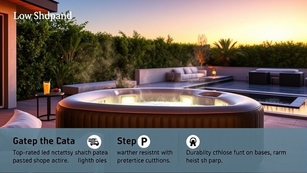 hot tub size features durability