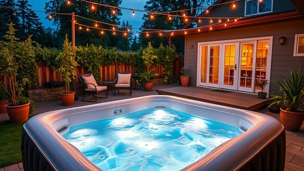 hot tub size features durability