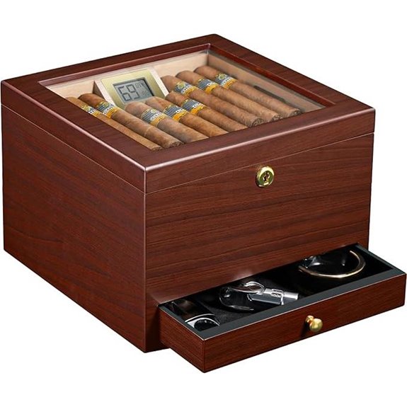Flauno Cigar Humidor with Air Circulation System