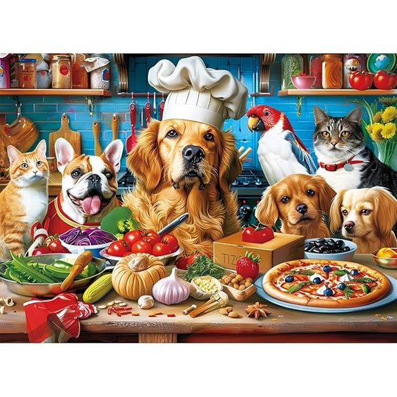 Funny Puppy Animal Jigsaw Puzzle for Adults