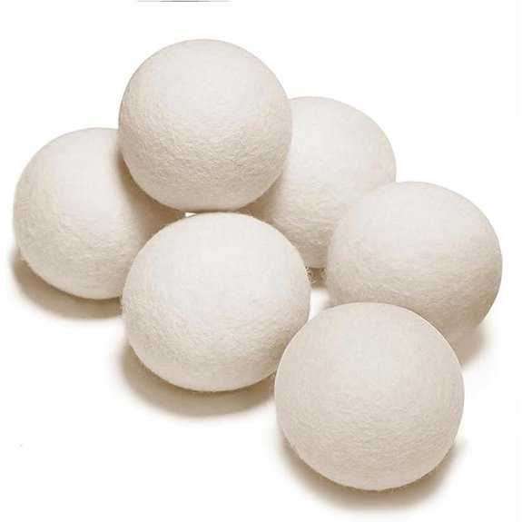 New Zealand Wool Dryer Balls 6-Pack Hypoallergenic