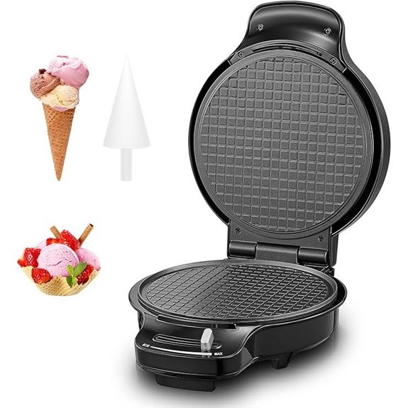 FOHERE Waffle Cone & Ice Cream Bowl Maker