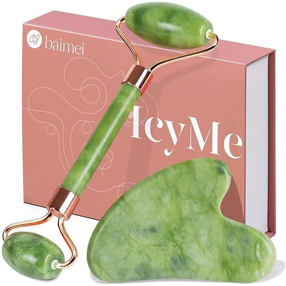 BAIMEI IcyMe Jade Gua Sha & Face Roller Set