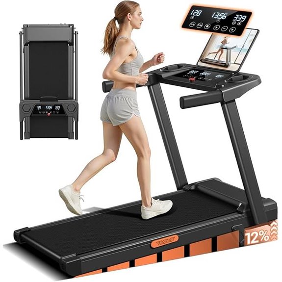 incline foldable treadmill features