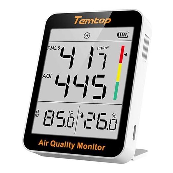 Temtop Indoor Air Quality Monitor with Humidity Meter