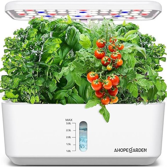 Ahopegarden Indoor Hydroponic Garden Kit with Grow Light