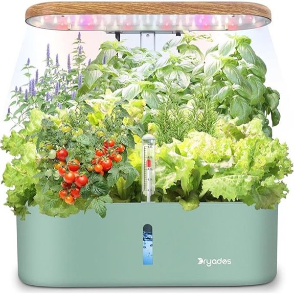 Hydroponic Indoor Garden Kit with 12 Pods and LED