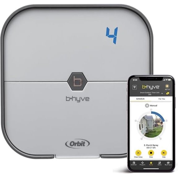 Orbit 57915 B-hyve 4-Zone Indoor Smart Sprinkler Controller