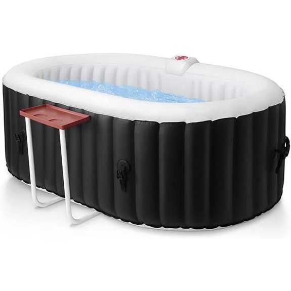 Edostory Inflatable 2-Person Hot Tub with Bubbles