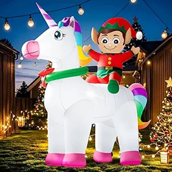 Christmas Inflatable Yard Decoration with LED Lights