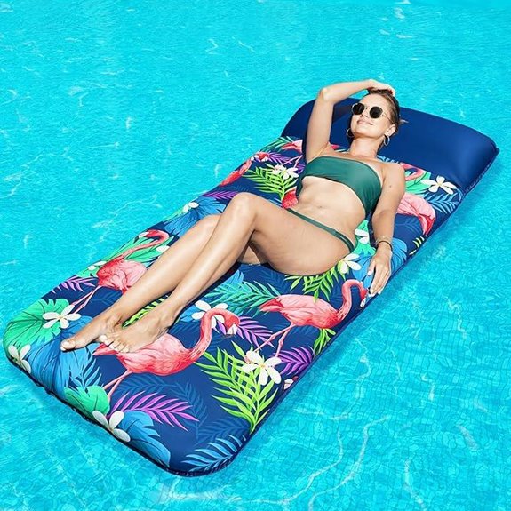 FindUWill XL Inflatable Pool Float with Headrest