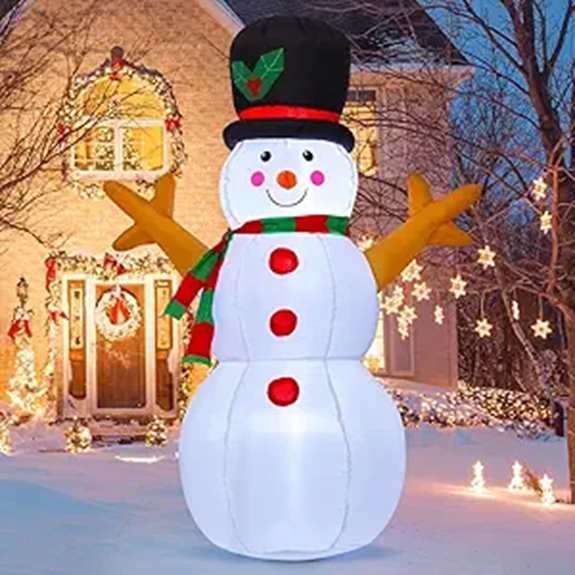 GOOSH 5ft Inflatable Snowman Christmas Yard Decor