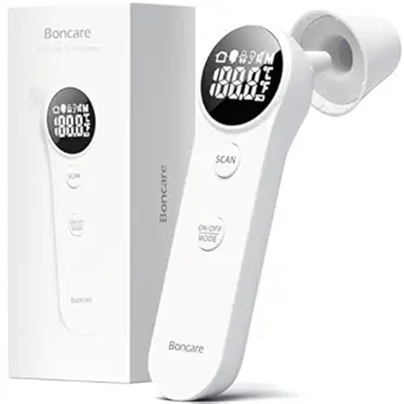 Boncare Infrared Ear & Forehead Thermometer for Adults and Kids