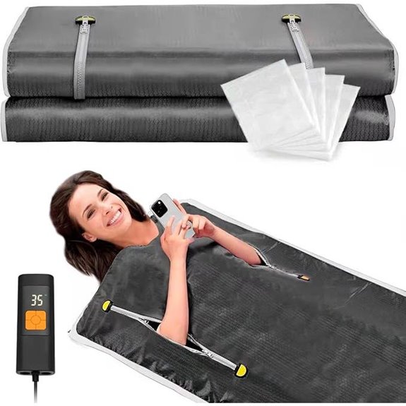 Infrared Sauna Blanket with Remote and Accessories