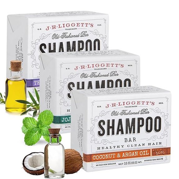 J·R·LIGGETT'S Tea Tree & Jojoba Shampoo Bars (3-Pack)