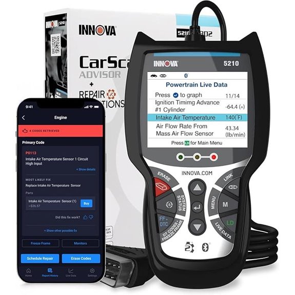 Innova 5210 OBD2 Scanner & Engine Code Reader