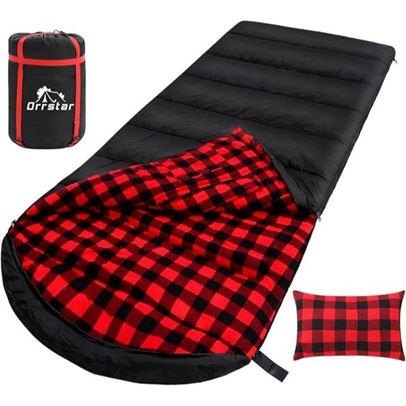 Cold Weather Sleeping Bag with Pillow for Adults