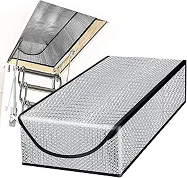 Attic Stairway Insulation Cover with Zipper (25x54x11)