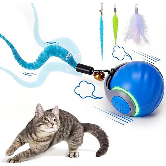 BABORUI Interactive Cat Toy Ball with Tails