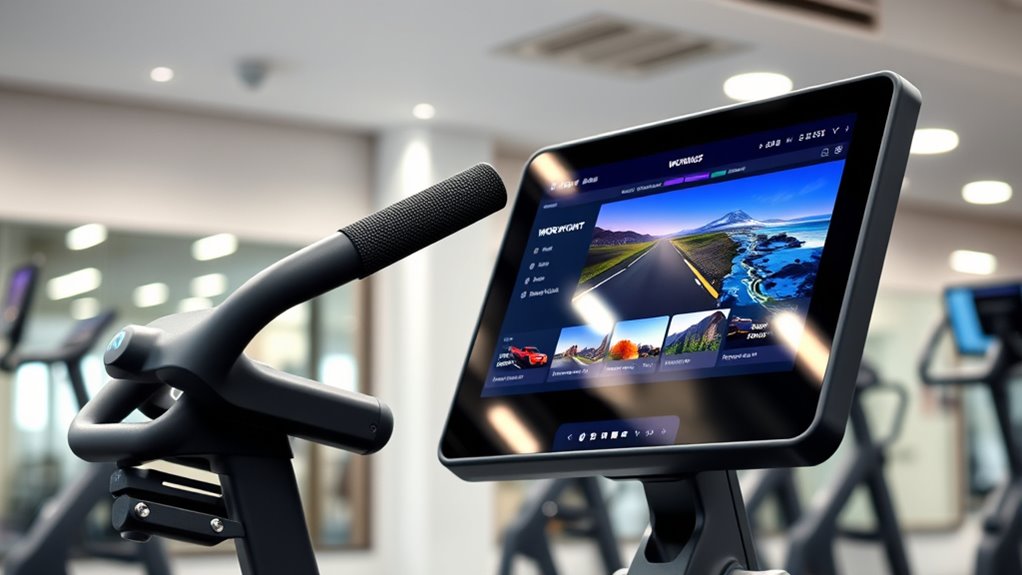 interactive screen features selection