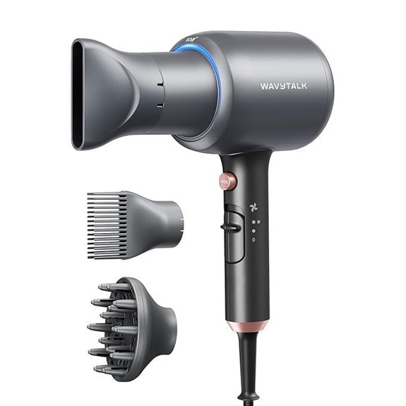 Wavytalk Ionic Hair Dryer with Diffuser and Attachments