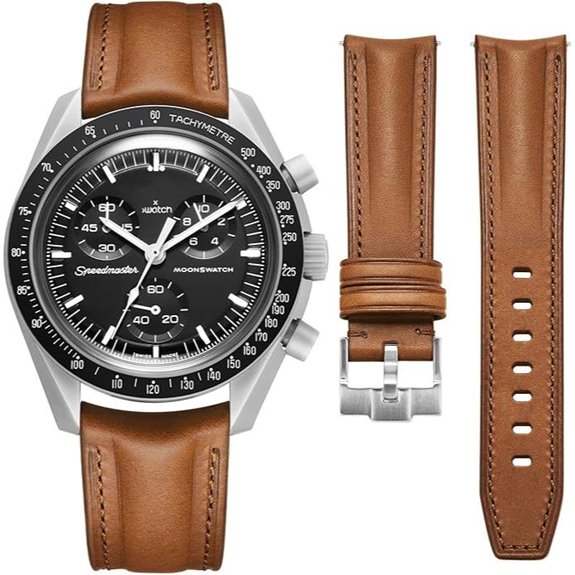 Getalia Italian Leather Watch Band for Omega & Swatch