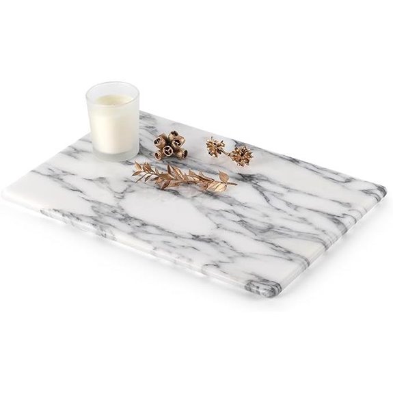 Koville Italian Marble Cutting Board with Display Tray