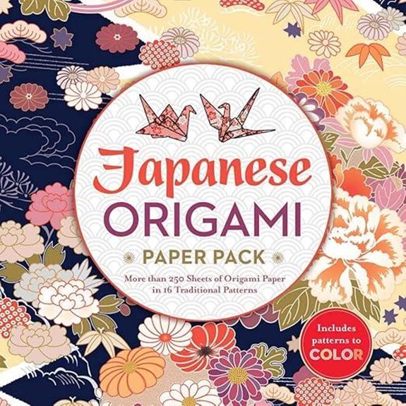 Japanese Origami Paper Pack - 250+ Sheets 16 Patterns