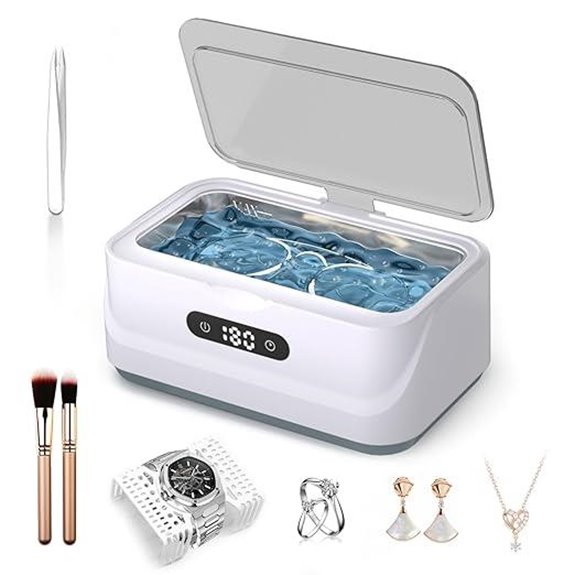 Ultrasonic Jewelry Cleaner with Timer and Modes