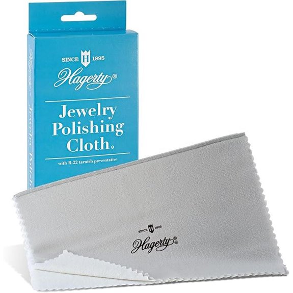 Hagerty Jewelry Polishing Cloth for Silver & Gold