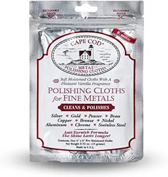 Cape Cod Jewelry Polishing Cloths (2 Pack)