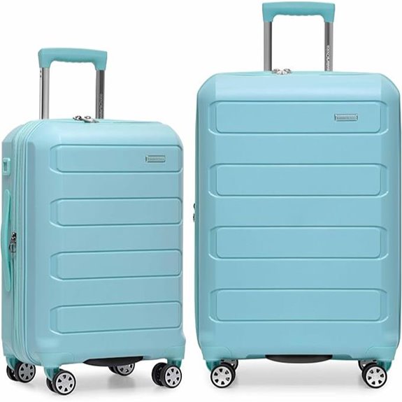 Traveler's Choice Pagosa Hardshell Spinner Luggage Set