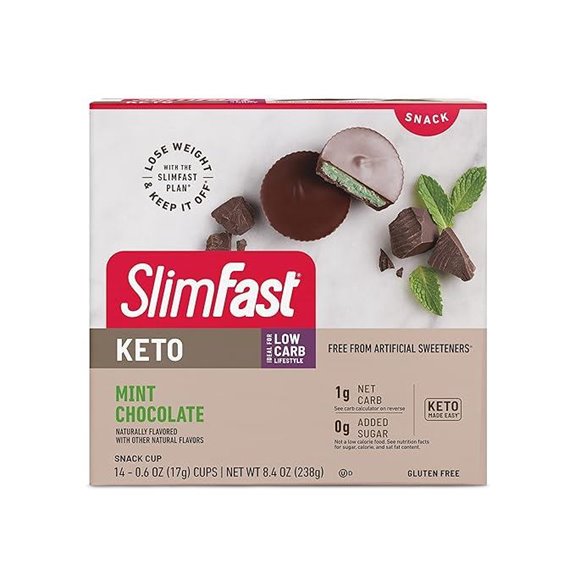SlimFast Keto Mint Chocolate Fat Bombs (14 Count)