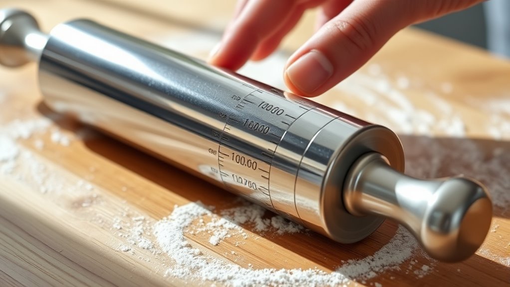 key adjustable rolling pin features