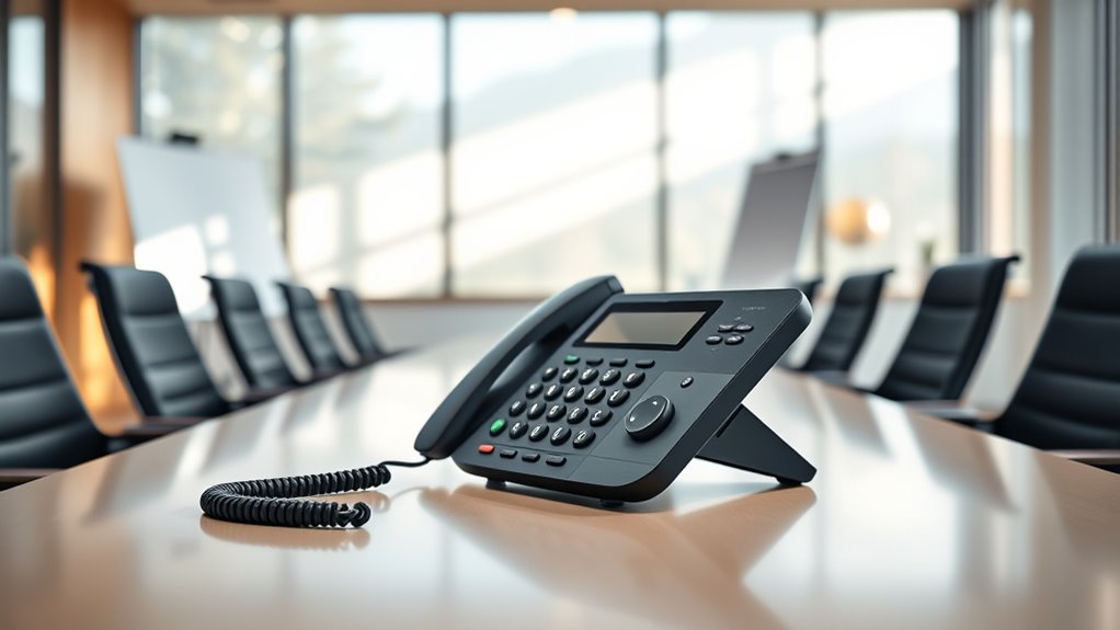 key conference phone features