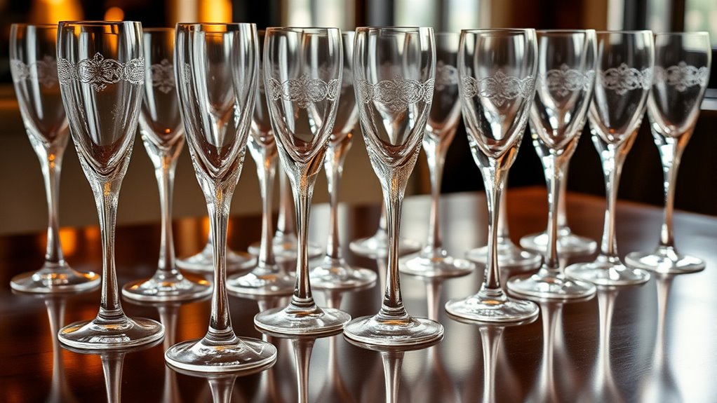 key factors for champagne flutes