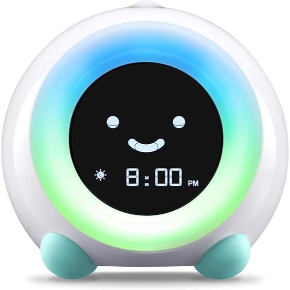 LittleHippo Mella Kids Alarm Clock with Night Light