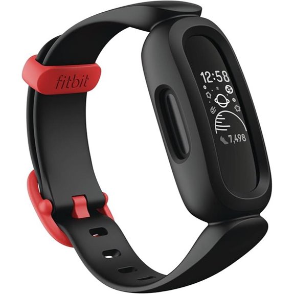 Fitbit Ace 3 Activity-Tracker for Kids 6+ One Size Black/Racer Red