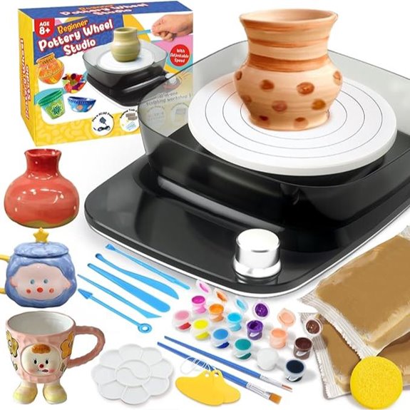 Pottery Wheel for Kids with Tools and Battery
