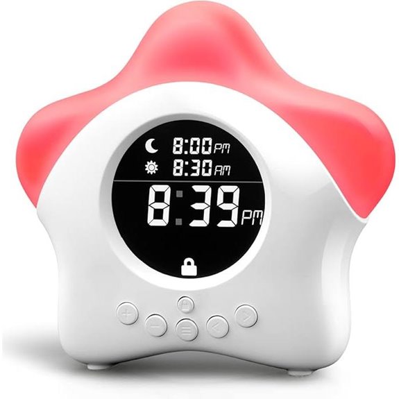 Stay-in-Bed Clock for Kids - Toddler Sleep Trainer Night Light & Alarm