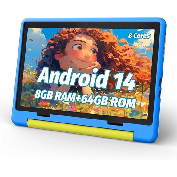 Kids Android 14 Tablet with Parental Control and Expandable Storage