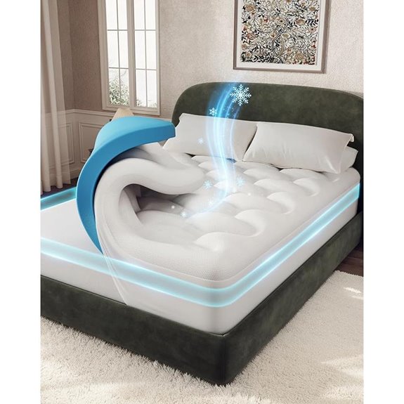 OhGeni King Size Gel Memory Foam Mattress Topper