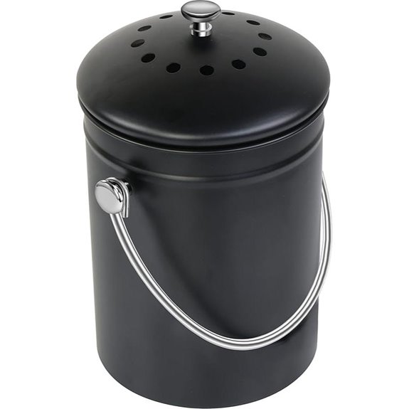 Utopia Kitchen Compost Bin with Lid and Filter